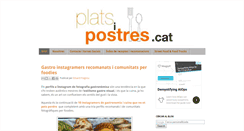 Desktop Screenshot of platsipostres.cat