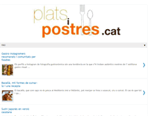 Tablet Screenshot of platsipostres.cat